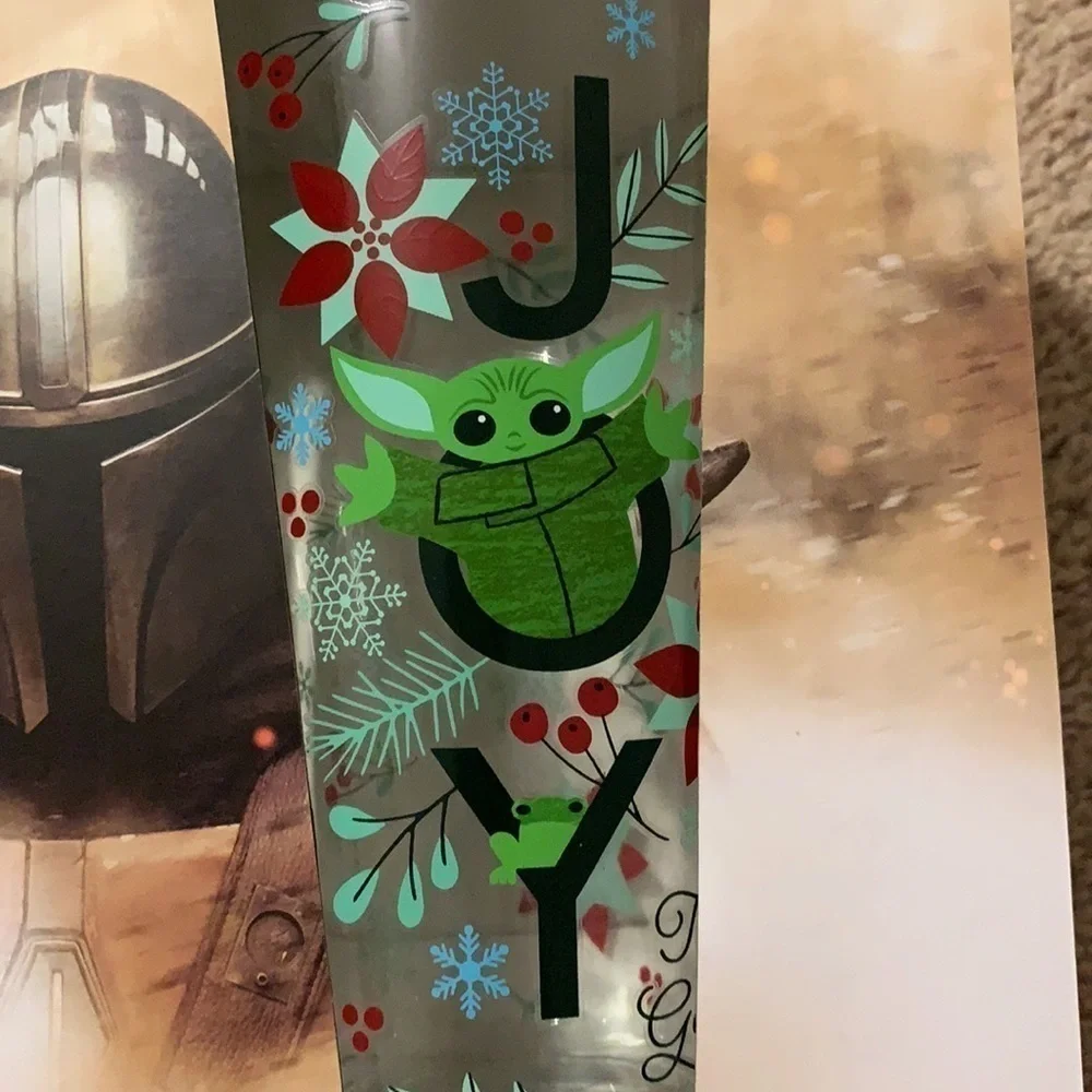Star Wars Joy Holiday Mandalorian set of FOUR tumblers
